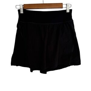 SPANX Get Moving Skort Double Layer Booty Boost Sm Skirt Pickleball Tennis Black